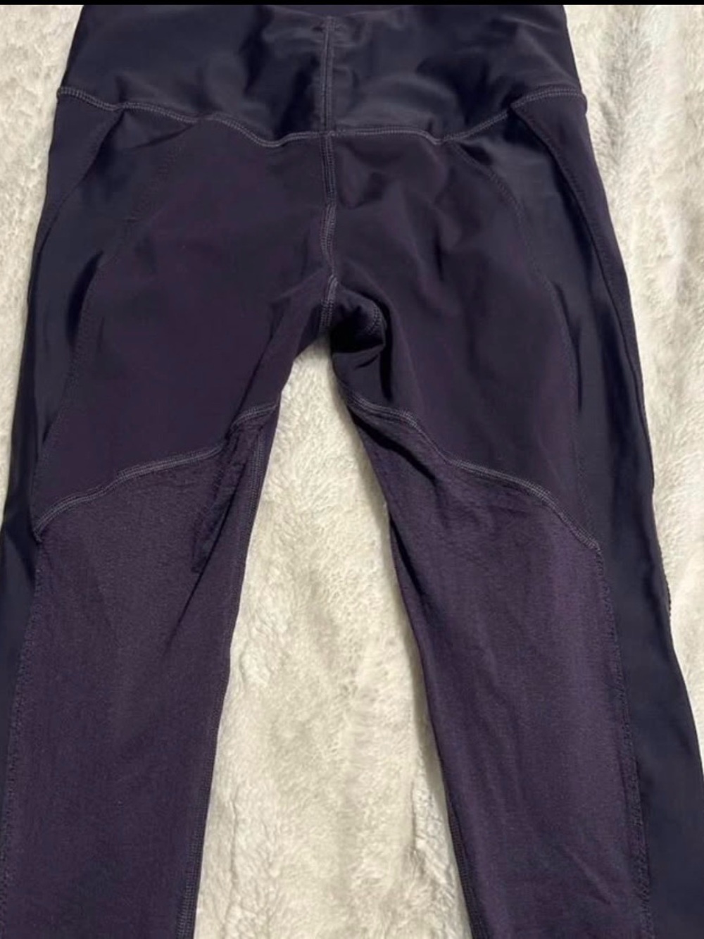 Lululemon Cropped 15” Leggings in Dark Purple